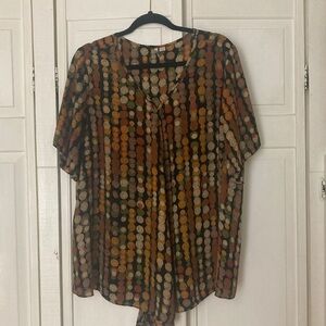 Chic Autumn Tones Blouse